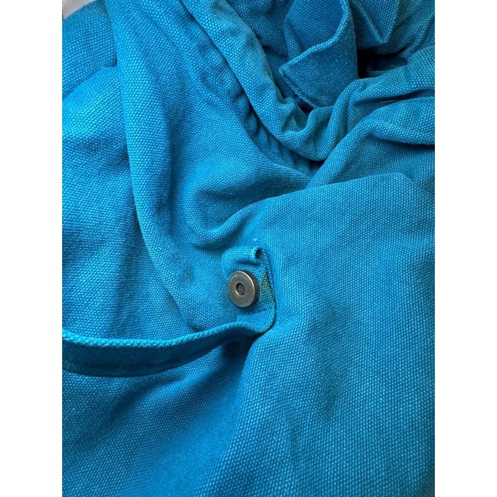 Baggu 100% recycled cotton Teal Canvas Drawstring Backpack - Women - Picture 4 of 15